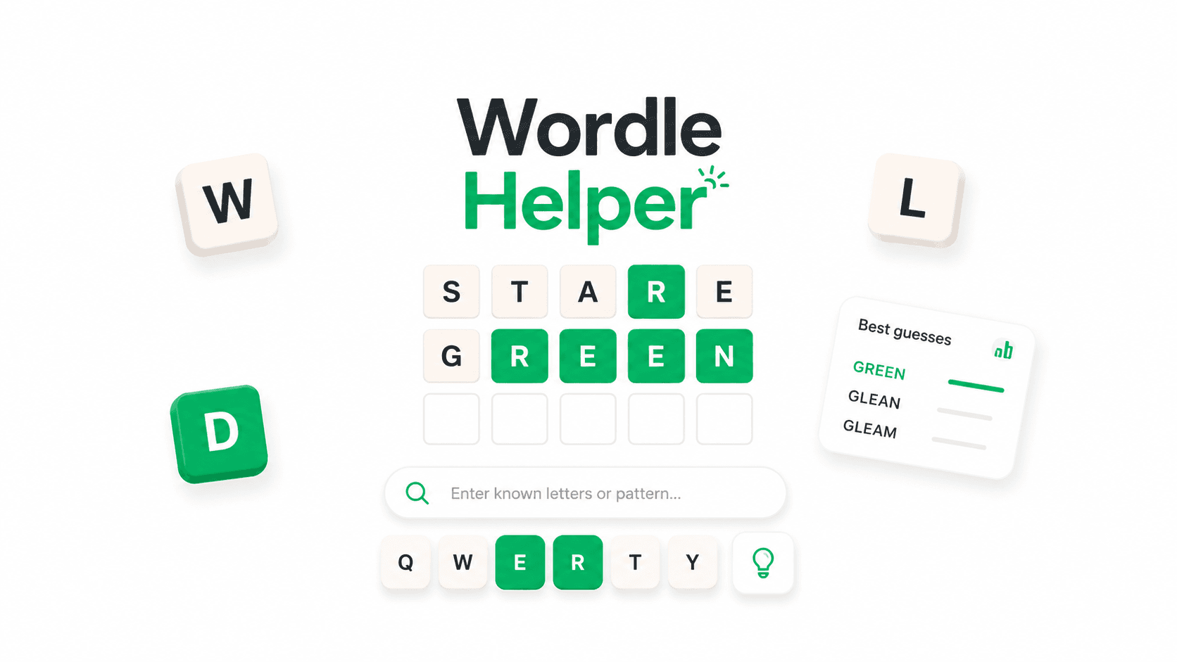 Blog illustration for the Wordle helper guide